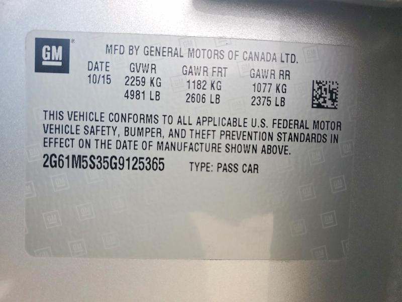 Aukcja sprzedaży 2016 Cadillac Xts, vin: 2G61M5S35G9125365, numer aukcji: 78661315