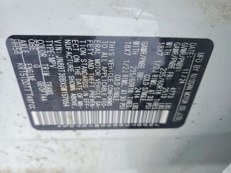 Продаж на аукціоні авто 2025 Nissan Rogue, vin: JN8BT3BBXSW157054, номер лоту: 78276515