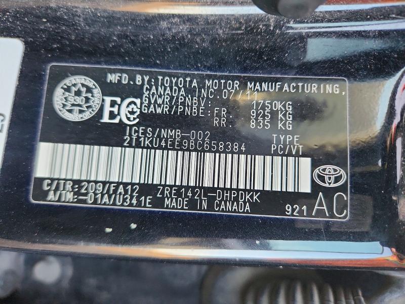 Продажа на аукционе авто 2011 Toyota Corolla Ma, vin: 2T1KU4EE9BC658384, номер лота: 77099955