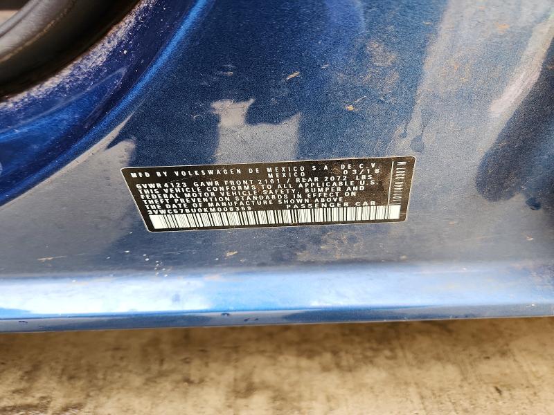 Aukcja sprzedaży 2019 Volkswagen Jetta, vin: 3VWC57BU0KM008359, numer aukcji: 76995185
