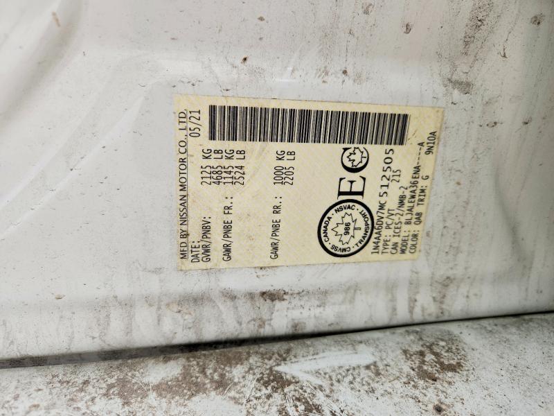 Aukcja sprzedaży 2021 Nissan Maxima, vin: 1N4AA6DV7MC512505, numer aukcji: 74843905