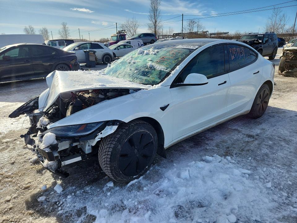 75598575 :رقم المزاد ، LRW3E7EB3RC102600 vin ، 2024 Tesla Model 3 مزاد بيع