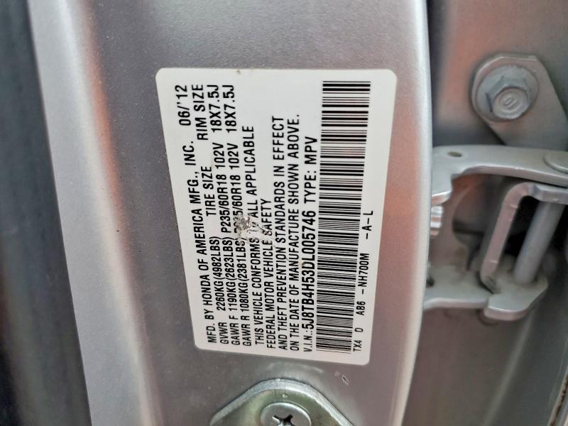 2013 Acura Rdx მანქანა იყიდება აუქციონზე, vin: 5J8TB4H53DL005746, აუქციონის ნომერი: 75238145