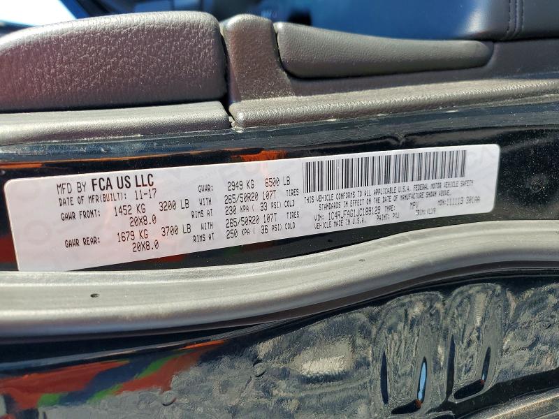 Продаж на аукціоні авто 2018 Jeep Grand Cherokee, vin: 1C4RJFAG1JC189129, номер лоту: 77031005