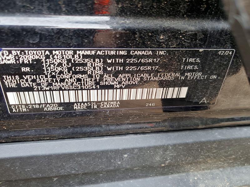 Продаж на аукціоні авто 2025 Toyota Rav4, vin: 2T3W1RFV6SC310541, номер лоту: 52255176