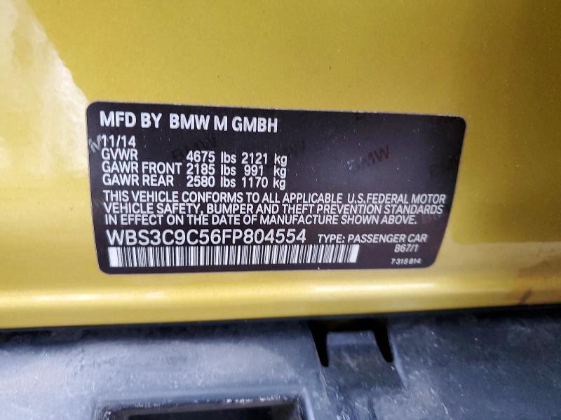 Aukcja sprzedaży 2015 Bmw M3, vin: WBS3C9C56FP804554, numer aukcji: 75197905