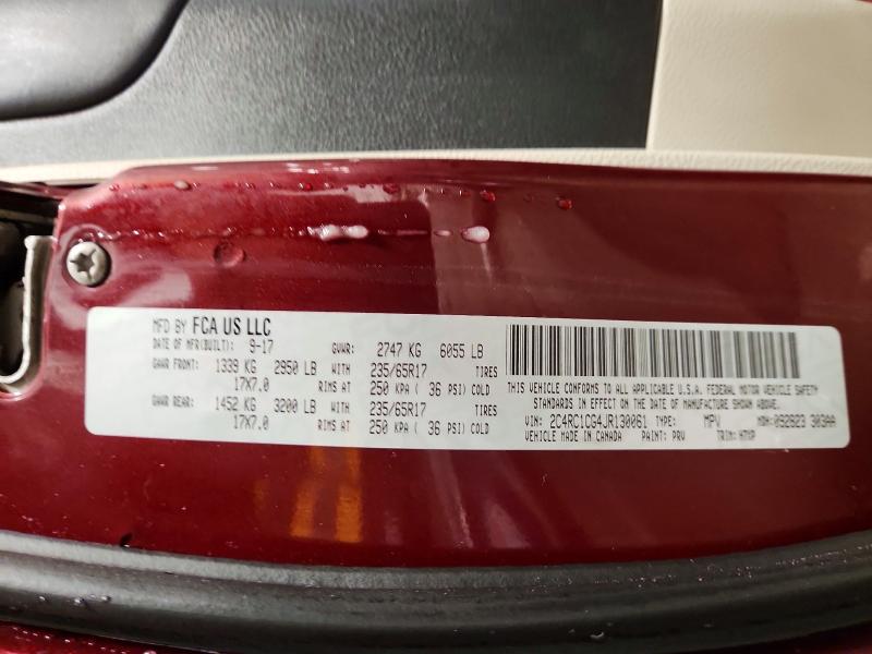 Aukcja sprzedaży 2018 Chrysler Pacifica, vin: 2C4RC1CG4JR130061, numer aukcji: 75088045