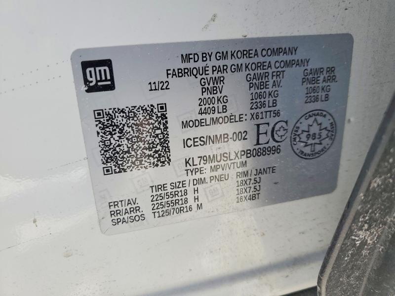 76512765 :رقم المزاد ، KL79MUSLXPB088996 vin ، 2023 Chevrolet Trailblaze مزاد بيع