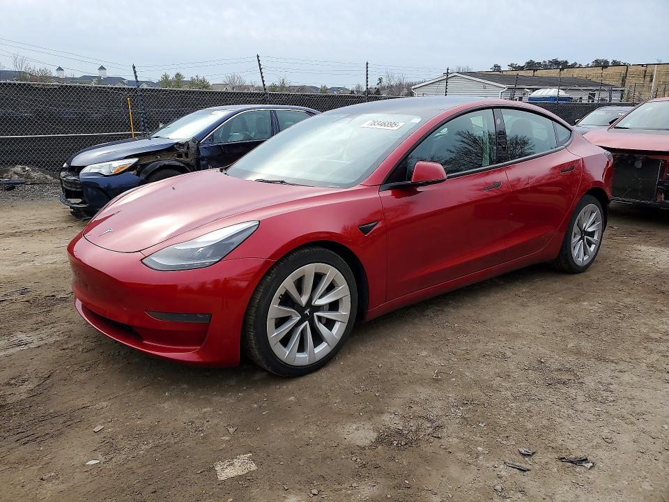 Продажа на аукционе авто 2022 Tesla Model 3, vin: 5YJ3E1EA7NF192029, номер лота: 78346895