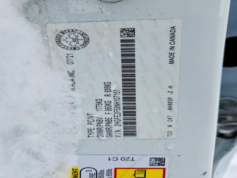Aukcja sprzedaży 2022 Honda Civic, vin: 2HGFE2F58NH107151, numer aukcji: 75840805