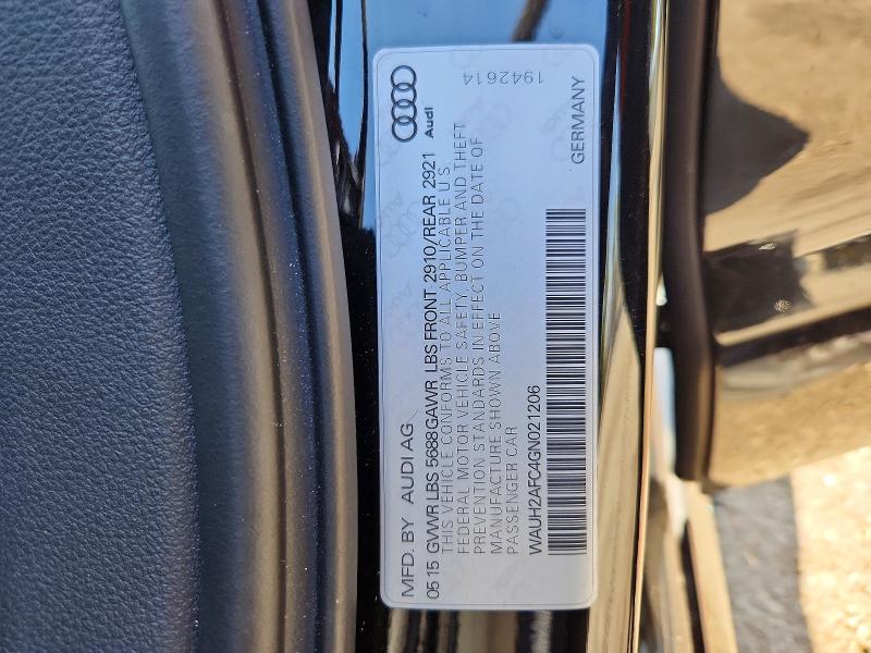 Продажа на аукционе авто 2016 Audi S6, vin: WAUH2AFC4GN021206, номер лота: 79162005
