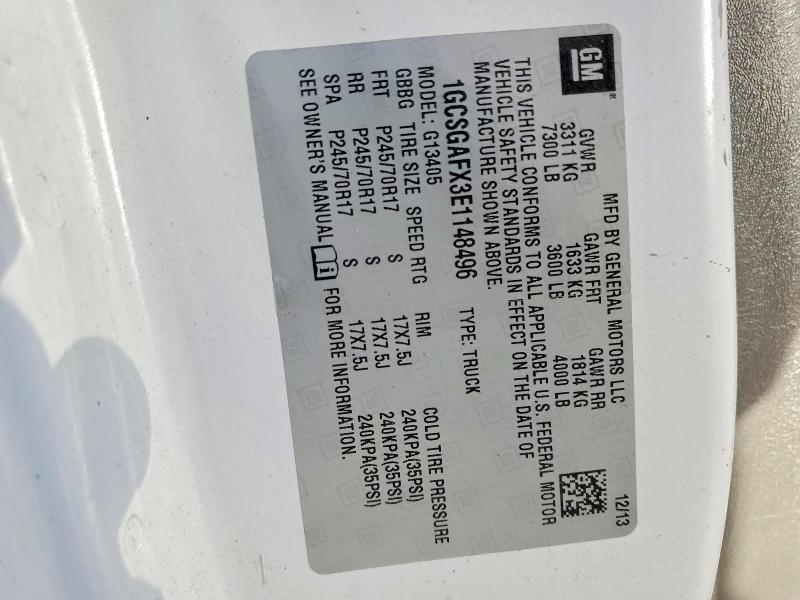 Aukcja sprzedaży 2014 Chevrolet Express G1500, vin: 1GCSGAFX3E1148496, numer aukcji: 52433106