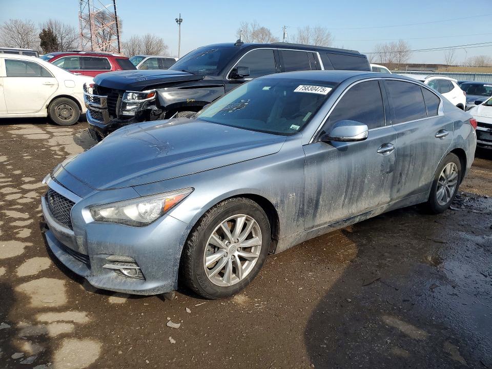 2015 Infiniti Q50 მანქანა იყიდება აუქციონზე, vin: JN1BV7AR1FM407944, აუქციონის ნომერი: 75830475