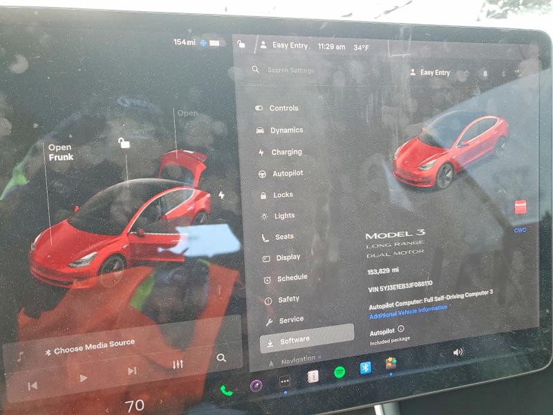 Aukcja sprzedaży 2018 Tesla Model 3, vin: 5YJ3E1EB3JF088110, numer aukcji: 74621255