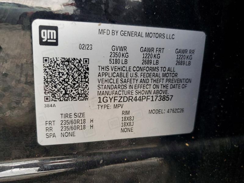 Продажа на аукционе авто 2023 Cadillac Xt4, vin: 1GYFZDR44PF173857, номер лота: 78886455