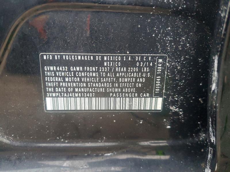 Продажа на аукционе авто 2014 Volkswagen Jetta, vin: 3VWPL7AJ4EM613407, номер лота: 75693675
