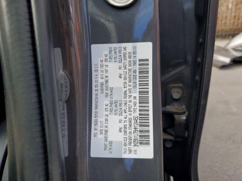 Aukcja sprzedaży 2017 Mazda 3, vin: 3MZBN1U76HM124450, numer aukcji: 78705285