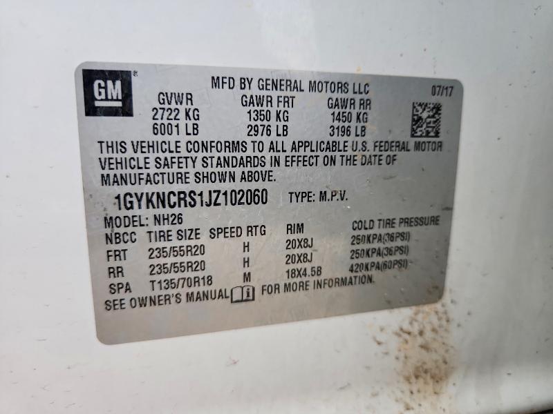 Продажа на аукционе авто 2018 Cadillac Xt5, vin: 1GYKNCRS1JZ102060, номер лота: 76897145
