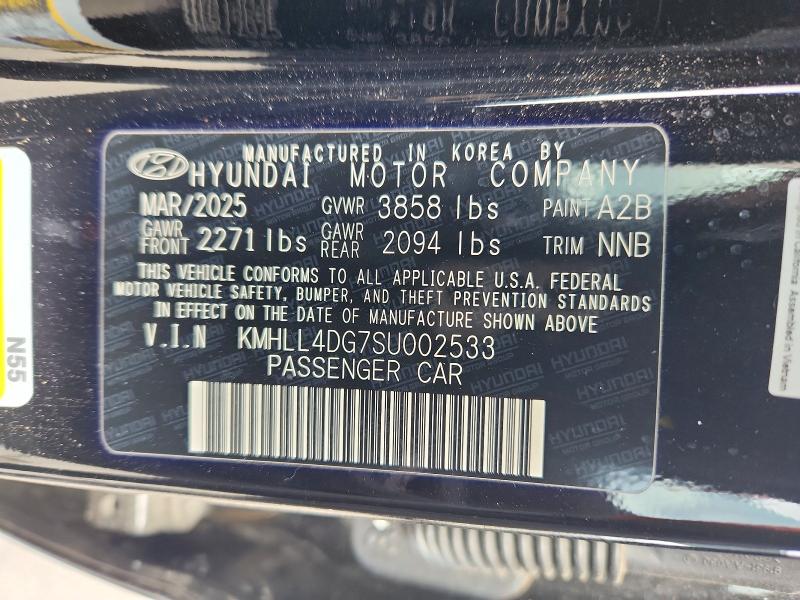 Продажа на аукционе авто 2025 Hyundai Elantra Se, vin: KMHLL4DG7SU002533, номер лота: 76069925