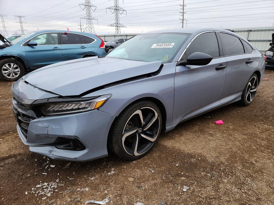 78403585 :رقم المزاد ، 1HGCV1F49MA091477 vin ، 2021 Honda Accord مزاد بيع