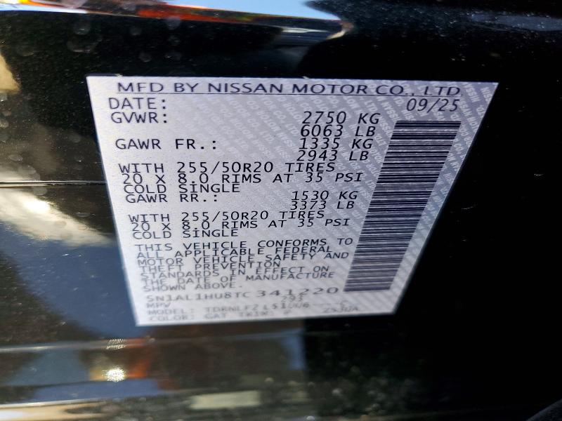 Aukcja sprzedaży 2026 Infiniti Qx60, vin: 5N1AL1HU8TC341220, numer aukcji: 76985745