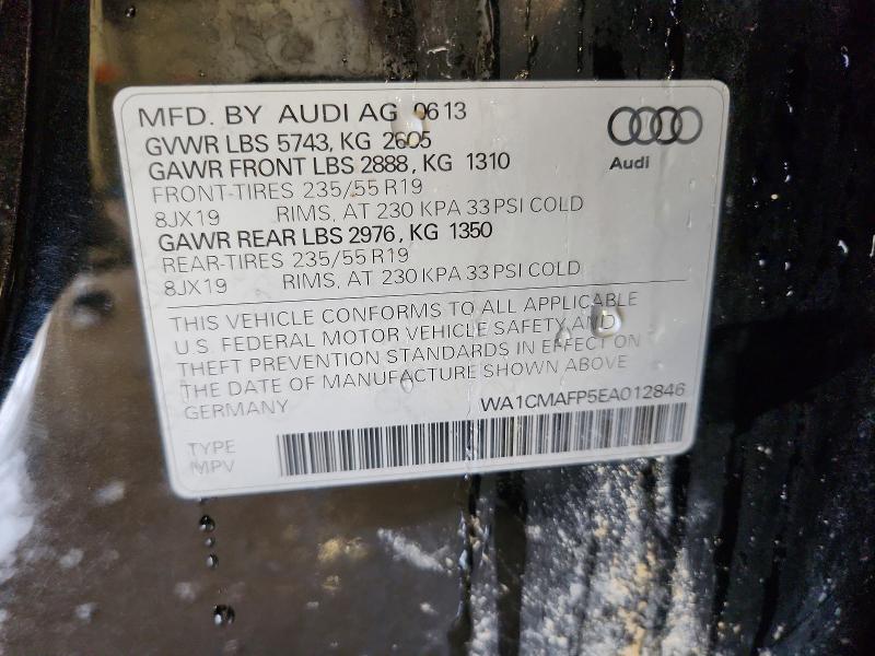Продаж на аукціоні авто 2014 Audi Q5 Tdi Pre, vin: WA1CMAFP5EA012846, номер лоту: 75679735