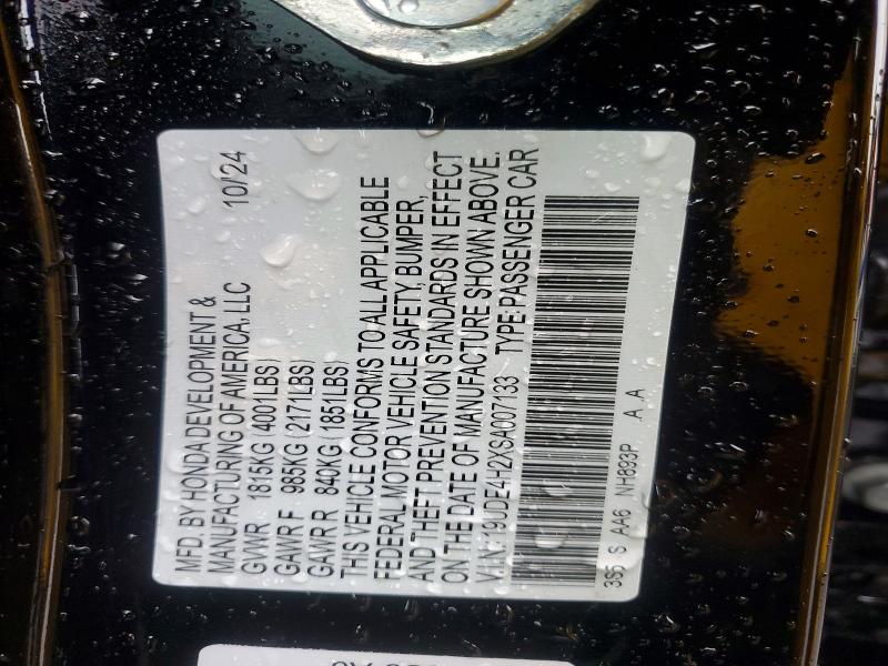 Aukcja sprzedaży 2025 Acura Integra, vin: 19UDE4H2XSA007133, numer aukcji: 77381755