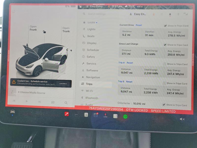 Aukcja sprzedaży 2025 Tesla Model Y, vin: 7SAYGAEE2SF299054, numer aukcji: 79189235