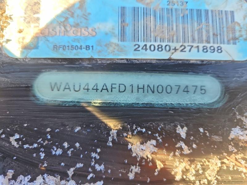75758585 :رقم المزاد ، WAU44AFD1HN007475 vin ، 2017 Audi A8 مزاد بيع
