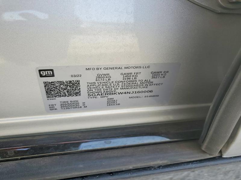 Продажа на аукционе авто 2022 Buick Enclave, vin: 5GAERBKW4NJ160006, номер лота: 77562075