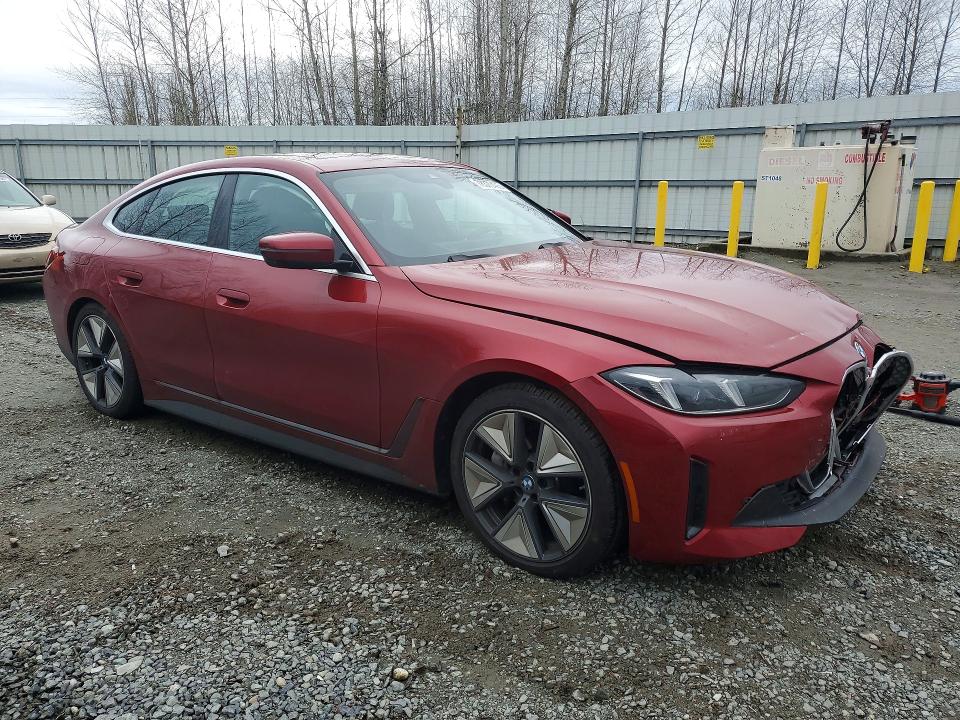 2025 Bmw I4 მანქანა იყიდება აუქციონზე, vin: WBY43HD09SFU78272, აუქციონის ნომერი: 78370405