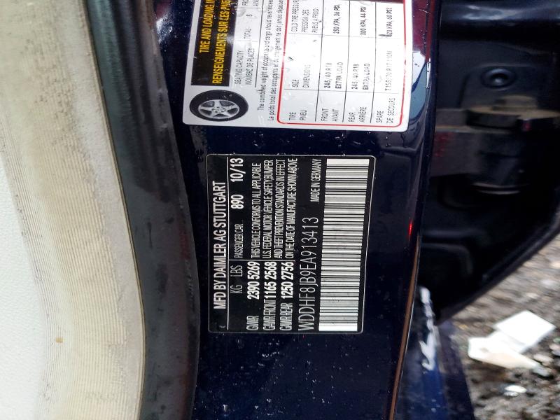 79069395 :رقم المزاد ، WDDHF8JB9EA913413 vin ، 2014 Mercedes-benz E مزاد بيع