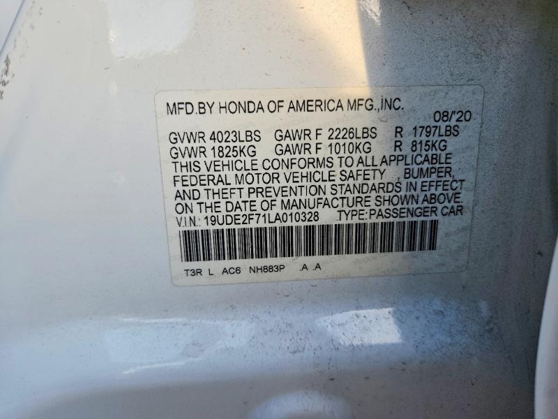 Aukcja sprzedaży 2020 Acura Ilx Premiu, vin: 19UDE2F71LA010328, numer aukcji: 75162305