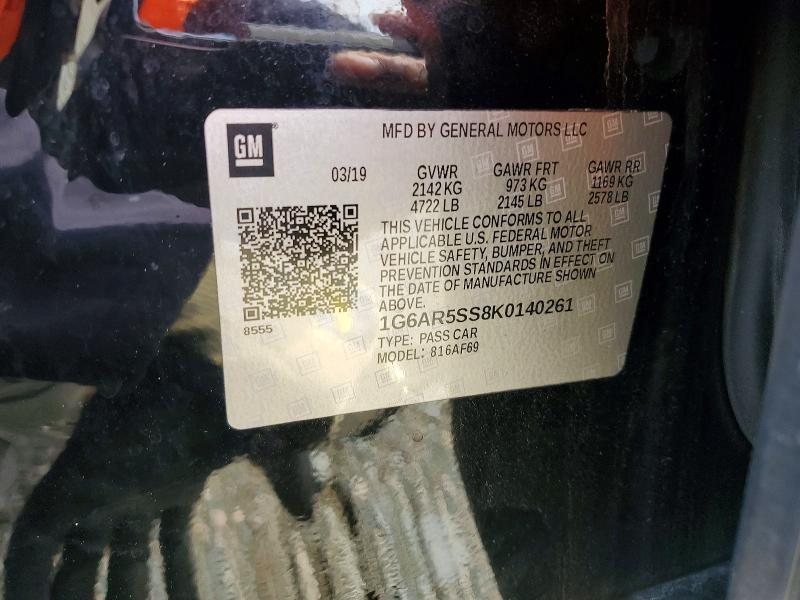 Продаж на аукціоні авто 2019 Cadillac Cts, vin: 1G6AR5SS8K0140261, номер лоту: 77943865