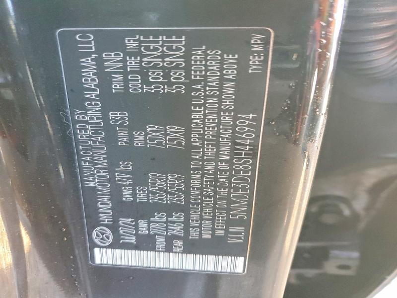 Продажа на аукционе авто 2025 Hyundai Tucson, vin: 5NMJE3DE8SH446994, номер лота: 75750745