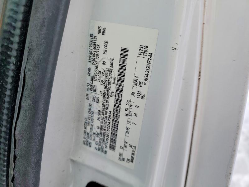 Продаж на аукціоні авто 2012 Ford Econoline Cargo E-35, vin: 1FTDS3EL5CDA70834, номер лоту: 75633975