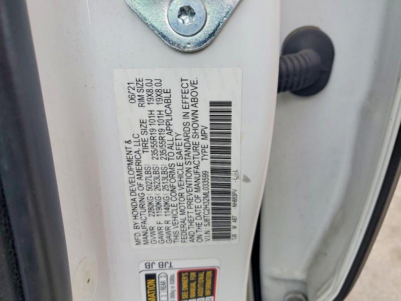 Продажа на аукционе авто 2021 Acura Rdx, vin: 5J8TC2H32ML033599, номер лота: 77206875