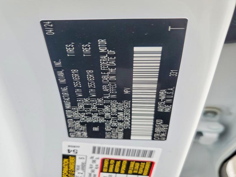 2024 Toyota Grand Highlander მანქანა იყიდება აუქციონზე, vin: 5TDACAB53RS019582, აუქციონის ნომერი: 76870575