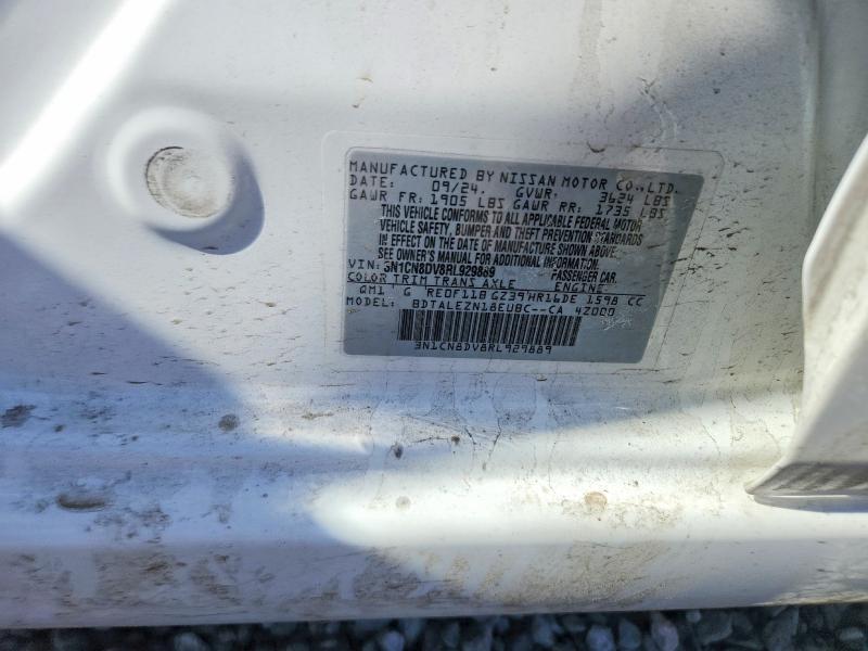 2024 Nissan Versa მანქანა იყიდება აუქციონზე, vin: 3N1CN8DV8RL929889, აუქციონის ნომერი: 77491395