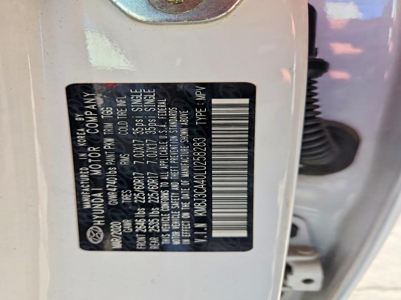 Продажа на аукционе авто 2020 Hyundai Tucson, vin: KM8J3CA40LU258283, номер лота: 77138405