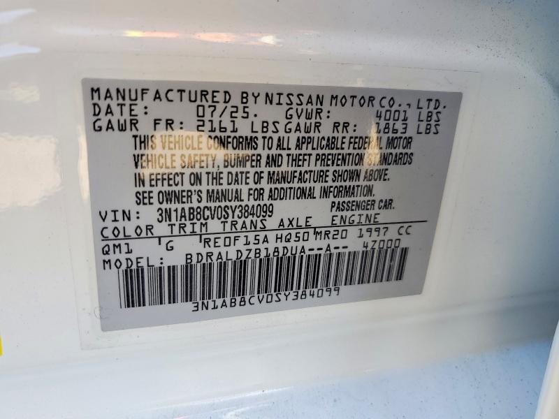 75676965 :رقم المزاد ، 3N1AB8CV0SY384099 vin ، 2025 Nissan Sentra مزاد بيع