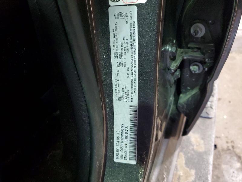 74261215 :رقم المزاد ، 1C6SRFMT2RN108729 vin ، 2024 Ram 1500 مزاد بيع