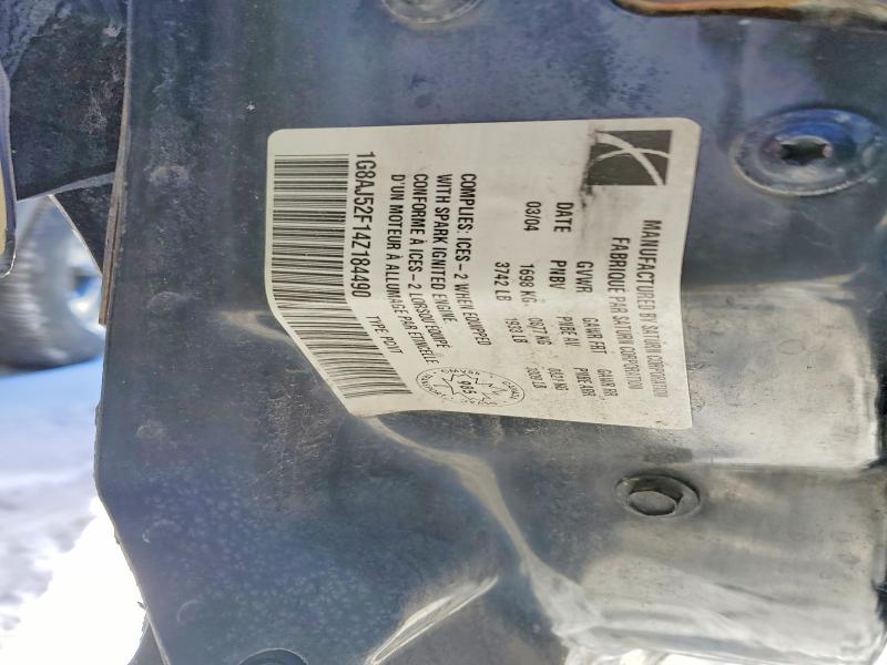 Продаж на аукціоні авто 2004 Saturn Ion, vin: 1G8AJ52F14Z184490, номер лоту: 72320135