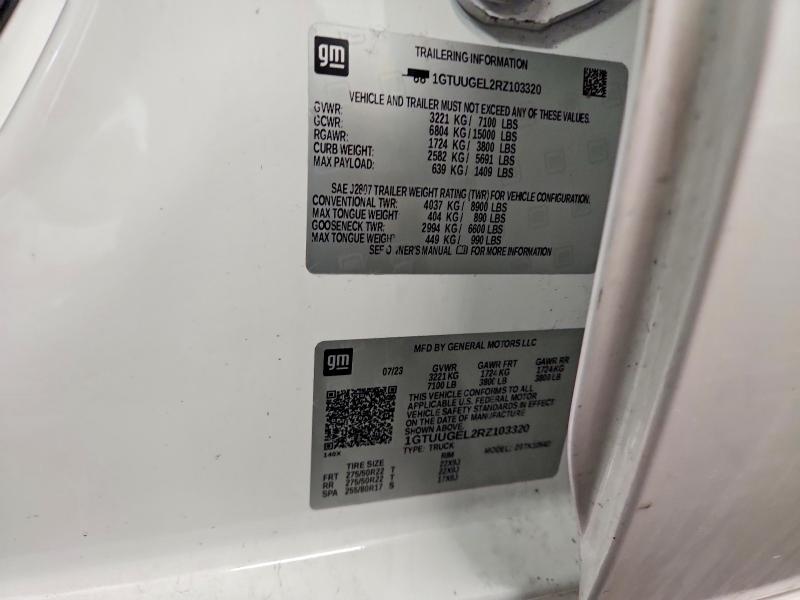 Продажа на аукционе авто 2024 Gmc Sierra, vin: 1GTUUGEL2RZ103320, номер лота: 75289285