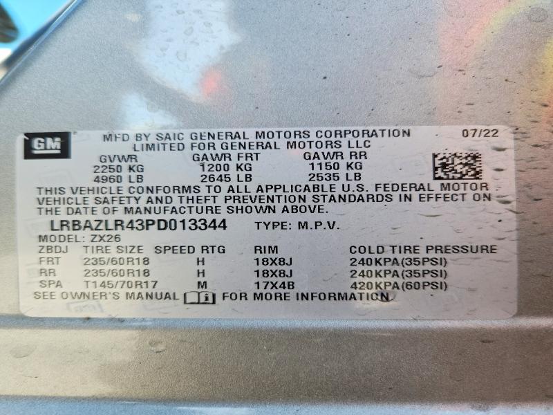 Aukcja sprzedaży 2023 Buick Envision, vin: LRBAZLR43PD013344, numer aukcji: 78246235