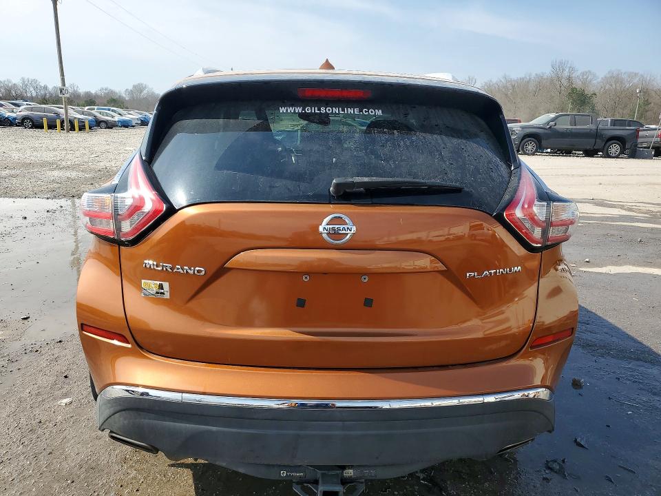 2015 Nissan Murano მანქანა იყიდება აუქციონზე, vin: 5N1AZ2MG5FN245624, აუქციონის ნომერი: 77425465