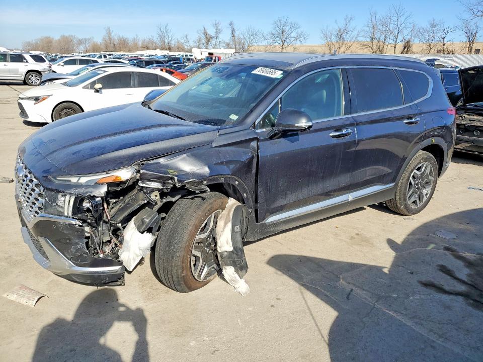 2021 Hyundai Santa Fe მანქანა იყიდება აუქციონზე, vin: 5NMS44ALXMH319179, აუქციონის ნომერი: 76906695