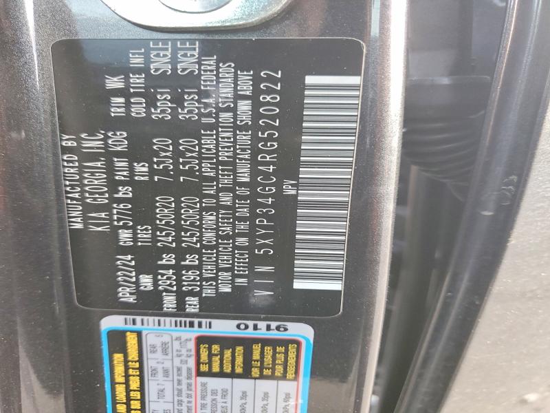 Aukcja sprzedaży 2024 Kia Telluride, vin: 5XYP34GC4RG520822, numer aukcji: 77179195