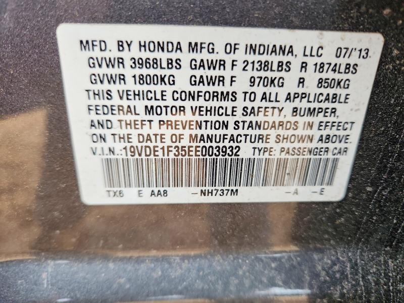 Aukcja sprzedaży 2014 Acura Ilx, vin: 19VDE1F35EE003932, numer aukcji: 78092385