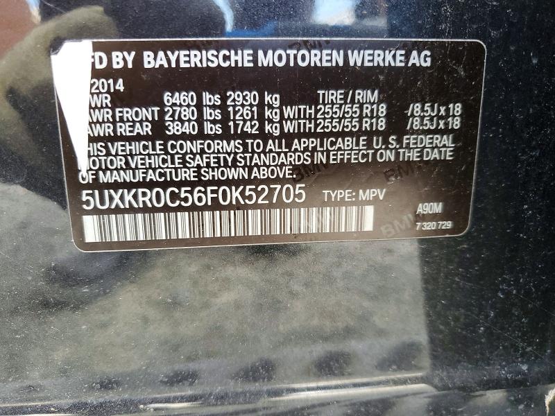 Aukcja sprzedaży 2015 Bmw X5 Xdrive3, vin: 5UXKR0C56F0K52705, numer aukcji: 76599365